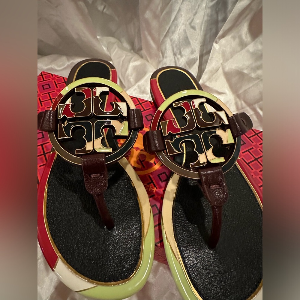 Tory Burch Enamel Miller Sandals